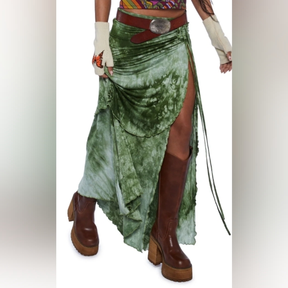 YOUR GIRL MAXI SKIRT by CURRENT MOOD Size Large - Picture 6 of 6